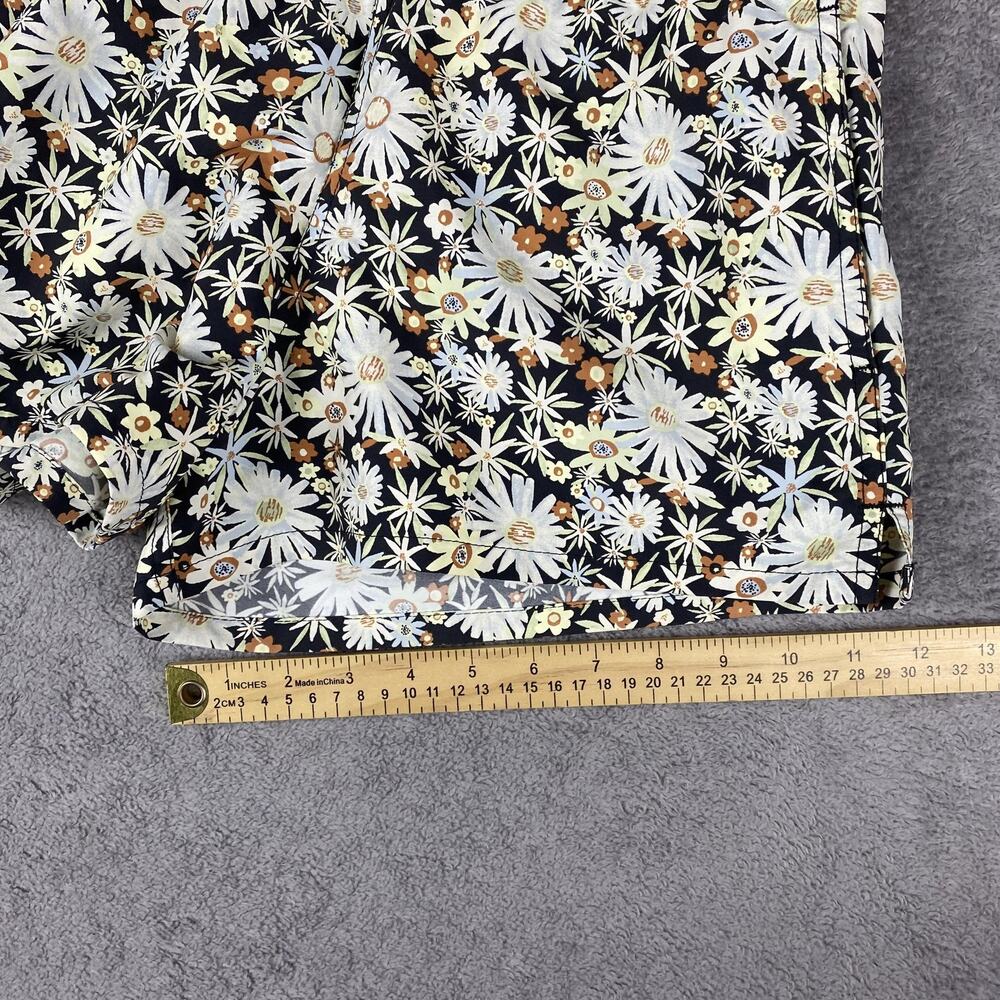 Patagonia Shorts Womens XS Barely Baggies Black Daisy Floral Summer Y2K Festival - Picture 13 of 13